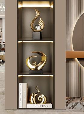 轻奢入户高级酒柜装饰品摆件陶瓷客厅电视柜办公室玄关家居装饰品