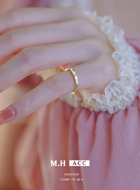 鱼头星星时尚尾戒气质锆石食指戒戒指女生轻奢礼物官方正品礼物潮