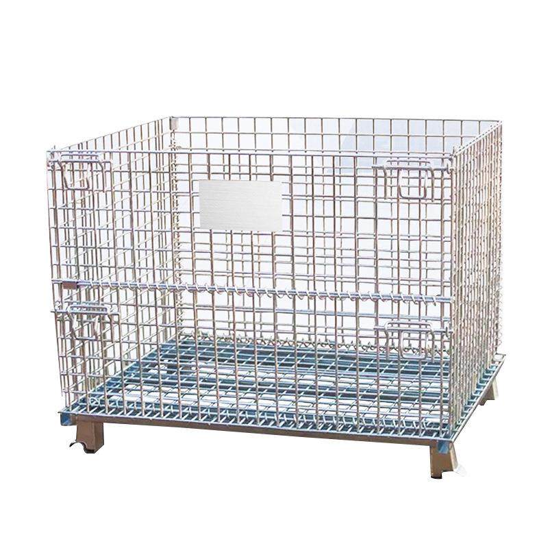 折叠仓储笼金属周转箱仓储笼周转车可加脚轮笼车移动收纳网格,淘宝优惠券,粉丝福利购,淘宝优惠卷