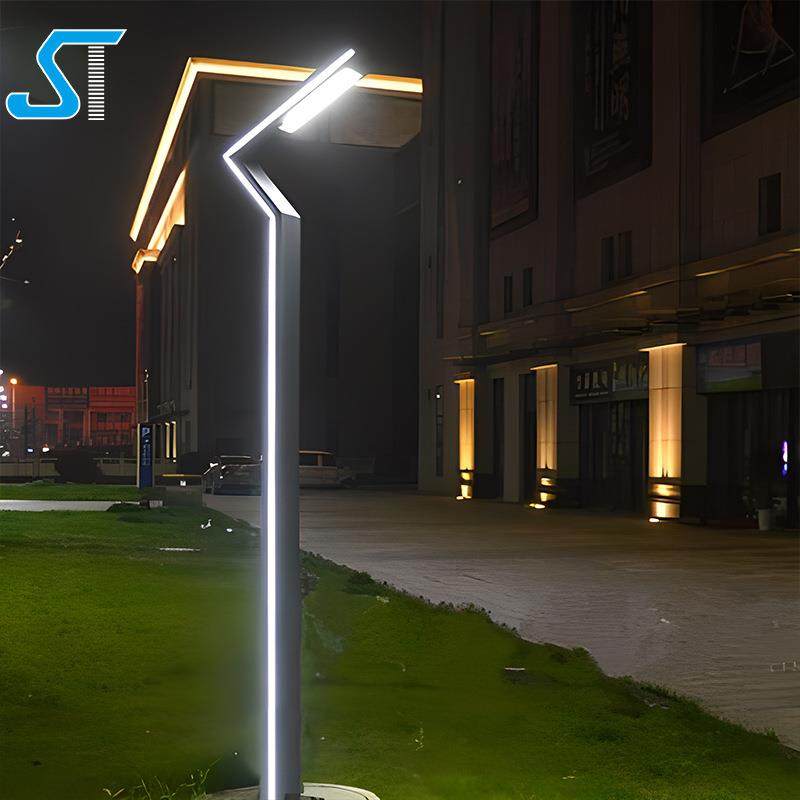 户外太阳能庭院灯公园绿化LED圆形柱广场小区防水型材铝7字庭院灯,淘宝优惠券,粉丝福利购,淘宝优惠卷