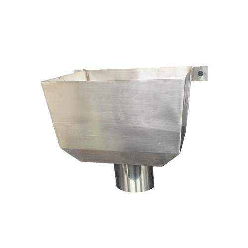 Водосточный желоб из нержавеющей стали 110, желоб для протечек, боковое сливное ведро, квадратная воронка для воды, сливное отверстие, водосточный желоб национального стандарта