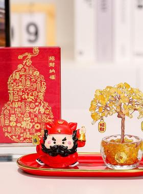 关公钟馗摆件职场防小人物件办公室桌面玄学工位摆设招财好运礼物