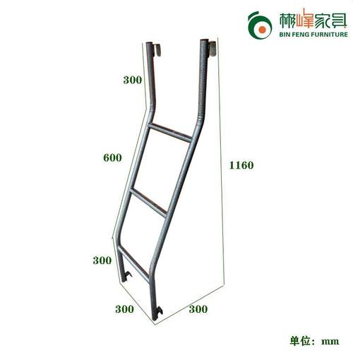 双层床梯子子母床梯子上下铺铁架床梯子订做梯子家用床爬梯员工梯 - 图0