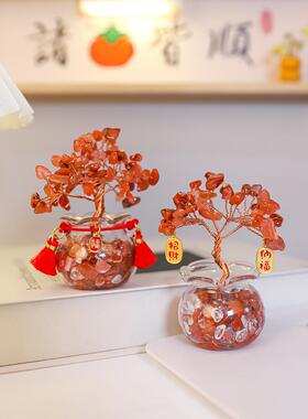 泉月水晶和平树家居入口装饰饰品全国潮流高端办公桌面小饰品礼品