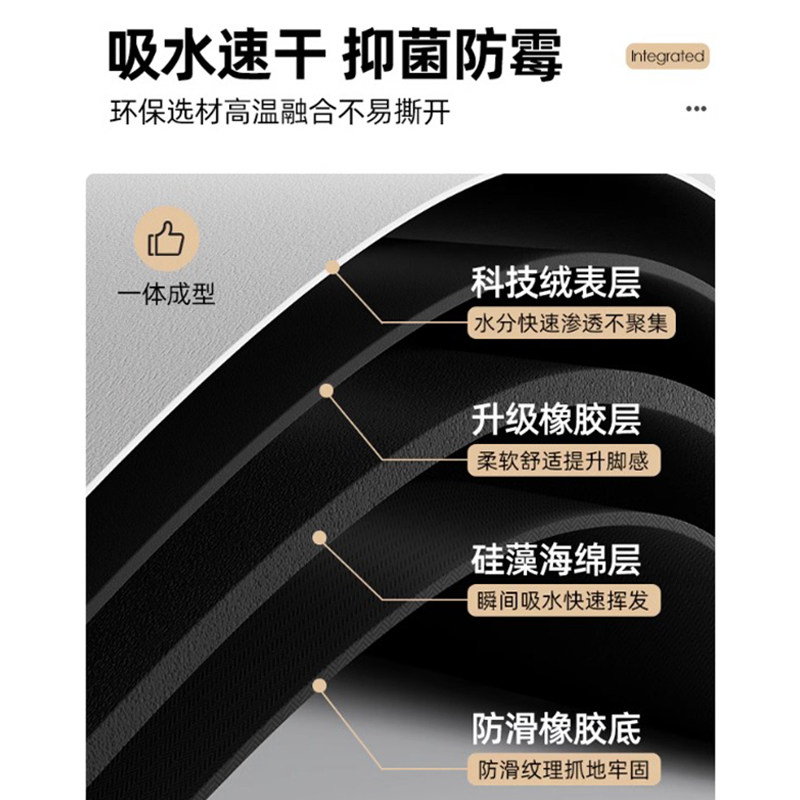 软硅藻泥浴室地垫洗手间门口专用吸水防滑卫生间脚垫子耐脏易清洗,淘宝优惠券,粉丝福利购,淘宝优惠卷