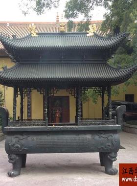 供应寺庙铜铁香炉生铁香炉寺庙大铜铁香炉插高香铜铸香炉