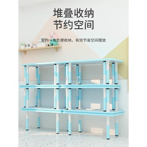 幼儿园桌子儿童塑料桌椅套装宝宝玩具桌小孩家用学习书桌长方形桌 - 图1