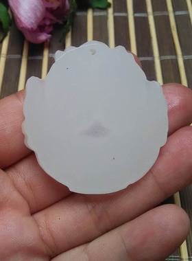 双鱼玉佩坠子年年有鱼挂件女白玉
