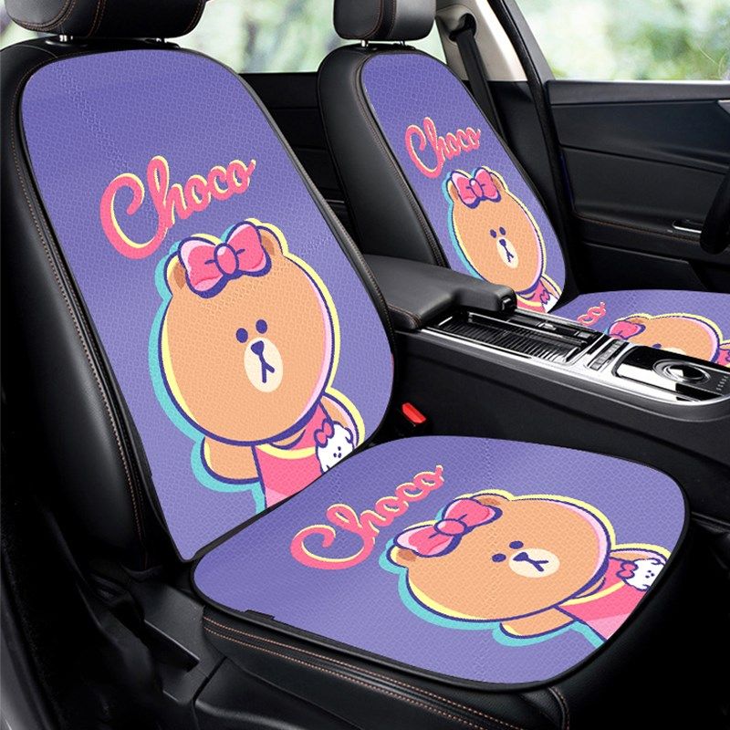 汽车坐垫四季通用秋冬季座垫爱卡通女士车内座半包座椅垫子,淘宝优惠券,粉丝福利购,淘宝优惠卷