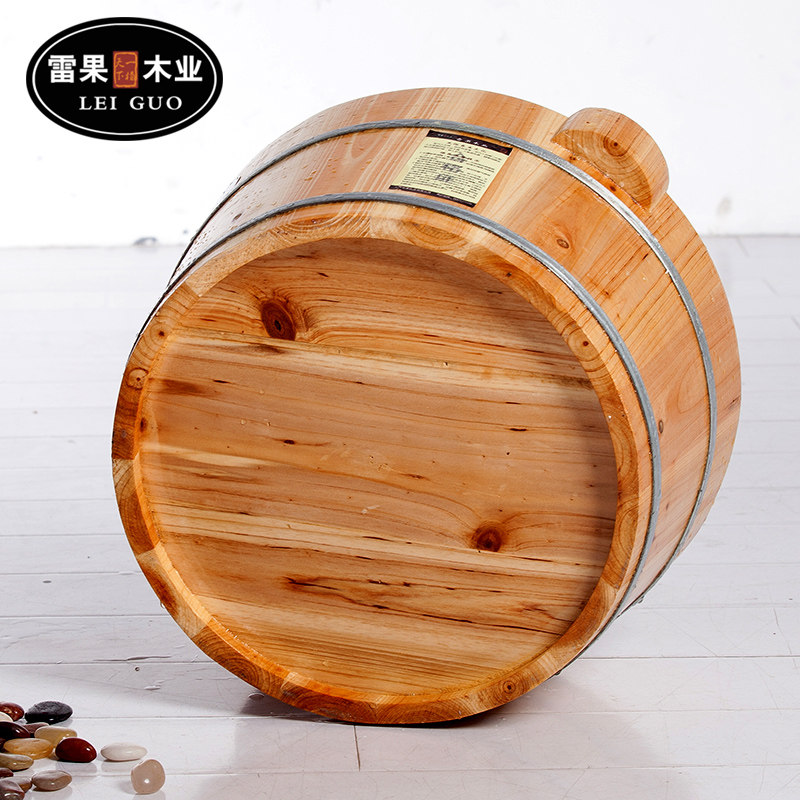 杉木足浴桶泡脚木桶 洗脚木桶足疗桶木质洗脚盆带按摩粒穴位木桶,淘宝优惠券,粉丝福利购,淘宝优惠卷