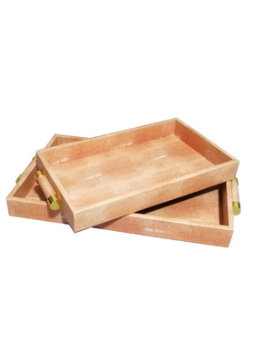 样板房会所别墅家居软r装饰品首饰盒手工制作短棍木质托盘摆件