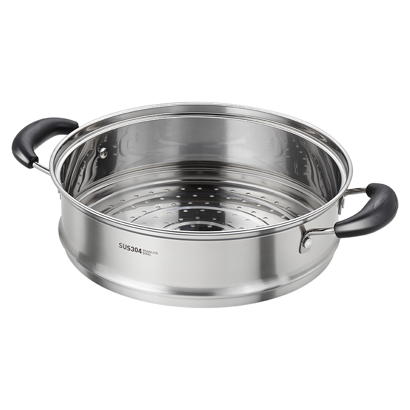 汤锅火锅专用蒸格家用加厚304不锈钢早餐蒸屉蒸笼蒸锅防烫把手 - 图3