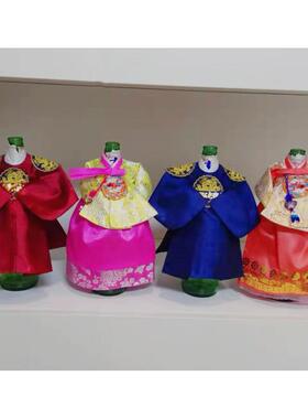 朝鲜族韩服造型摆件红酒瓶韩式男韩服女韩服家居摆设饭店用