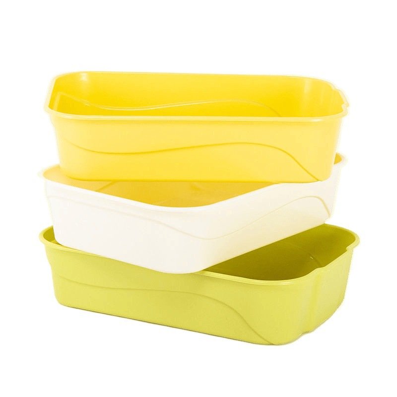 猫砂盆简易大号半封闭式猫咪上厕所可爱幼猫猫盆宠物用品直销厂家 - 图3