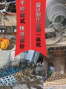 不锈钢雕塑定制售楼部校园景观广场地标建筑厂家玻璃钢雕塑定制