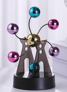 混沌摆件永动机仪牛顿摆球撞球摇摆器小工艺品办公桌面家居装饰品