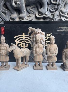 兵马俑摆件礼盒陶土陶俑西安博物旅游纪念品手办出国礼品送老外