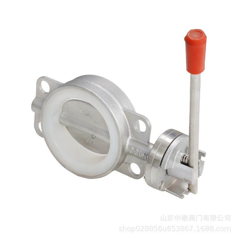手柄对夹蝶阀D71F-16P不锈钢304手动开关衬四氟低压蝶阀门,淘宝优惠券,粉丝福利购,淘宝优惠卷