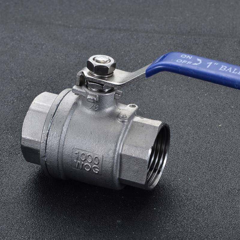 304重型不锈钢阀门Q11F-16P两片式球阀2PC丝扣螺纹中型内丝球阀 - 图0