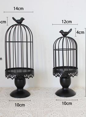 新款白色鸟笼装饰婚庆婚礼多肉花架挂饰绿植家居饰品阳台庭院铁艺