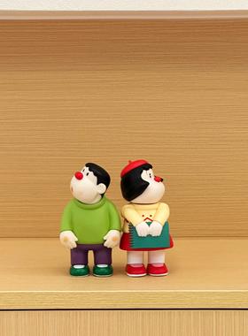 胖虎歪头摆件玄关装饰摆饰客厅桌面装饰品模型公仔动漫周边卡通