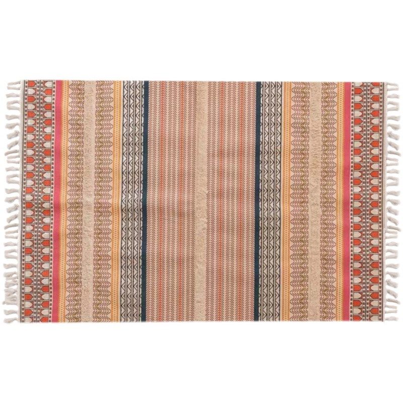 瑞德雅棉质流苏休闲地毯折叠收纳可机洗棉垫子儿童爬行毯亲肤家用,淘宝优惠券,粉丝福利购,淘宝优惠卷