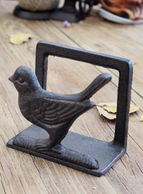 铸铁创意酒吧餐厅留言夹动物纸巾夹名片夹便签座支立式架托摆件