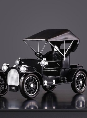 复古怀旧老爷车美式老式汽车模型创意摆件家居玄关客厅酒柜装饰品