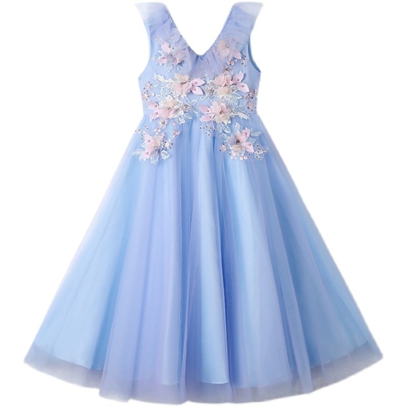 女童生日礼服公主裙高端花童婚礼小女孩主持人儿童钢琴演奏演出服,淘宝优惠券,粉丝福利购,淘宝优惠卷