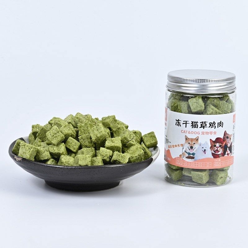 冻干猫草鸡肉粒猫零食罐装排毛球化毛球即食宠物冻干幼猫吃猫草粒,淘宝优惠券,粉丝福利购,淘宝优惠卷