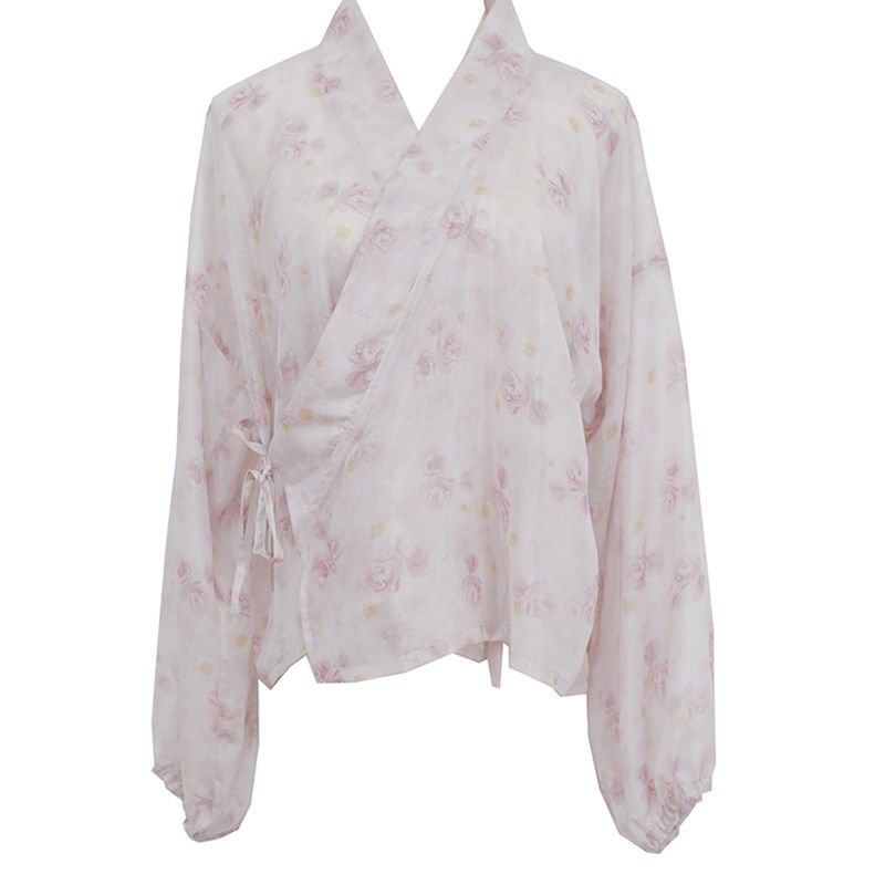 枕梦村庄  满庭芳  新中式国风汉服轻薄外衫吊带高腰裙裤三件套新,淘宝优惠券,粉丝福利购,淘宝优惠卷