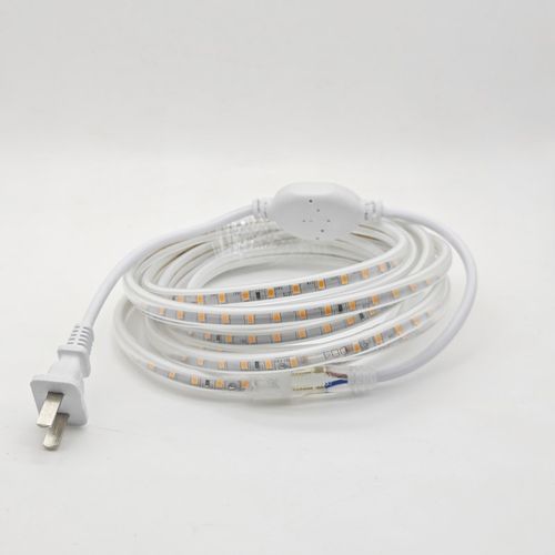 220V橙光柔性灯带5730防水LED灯条橙色橘黄色线灯户外工程照明 - 图3