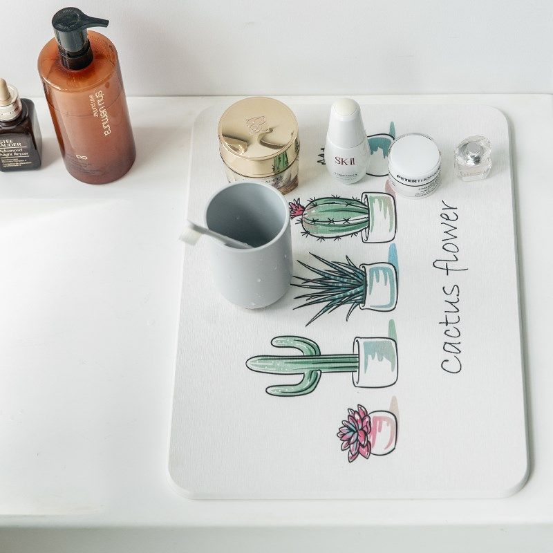 硅藻泥吸水垫洗手台面浴室垫防滑速干地垫房厕所沥水垫,淘宝优惠券,粉丝福利购,淘宝优惠卷