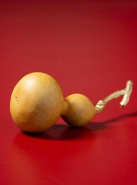 铜葫芦手把件男士随时把玩文玩天然车载摆件职场工位解压装饰品