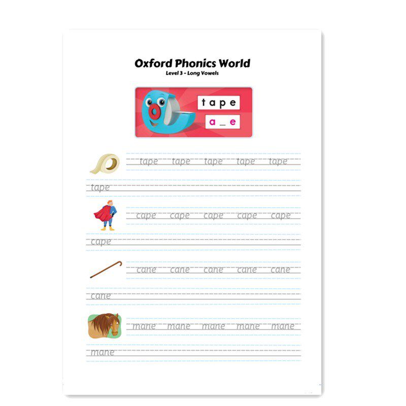 自然拼读描红本一年级儿童phonics英语启蒙单词幼儿园练习作业纸,淘宝优惠券,粉丝福利购,淘宝优惠卷