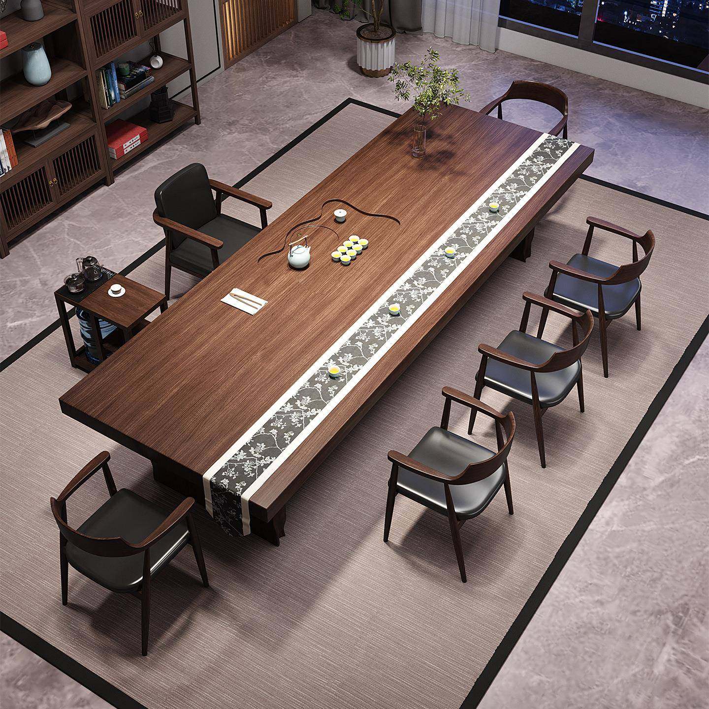 实木茶台茶桌中式大板茶桌泡茶桌椅组合家用办公室禅意茶室,淘宝优惠券,粉丝福利购,淘宝优惠卷