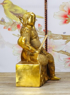 纯黄铜玄天上帝玄武大帝真武大帝祖师爷铜像玄武祖师爷神像