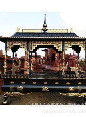 供应铁香炉厂家寺庙带盖铜香炉八龙柱铜香炉供应、铜香炉图片