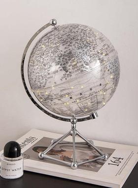 透明地球仪摆件轻奢高档家居客厅电视酒柜桌面装饰品乔迁新居礼品
