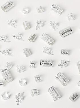 音乐节脏辫环辣妹头饰欧美个性化头饰假发脏辫装饰发扣发环街舞头