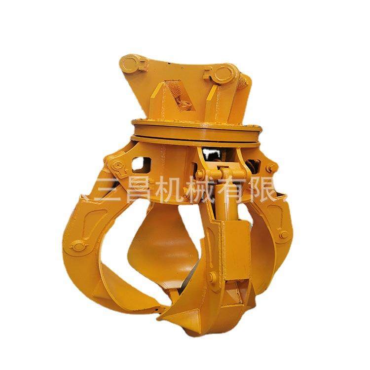 4-挖掘机液压梅花抓液压无线遥控莲花抓抓废铁木材垃圾抓子,淘宝优惠券,粉丝福利购,淘宝优惠卷