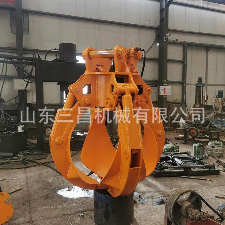 4-挖掘机液压梅花抓液压无线遥控莲花抓抓废铁木材垃圾抓子,淘宝优惠券,粉丝福利购,淘宝优惠卷