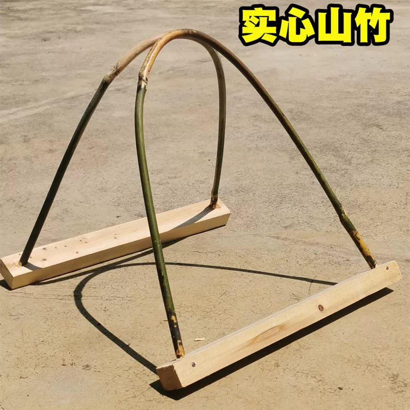 Шёлкопряд разведение Асю handmade горная дикая бамбуковая лукa. Бамбуковый лук для раскрытия кокона круглый и легко отсоединяется. Гуанси горная дикая бамбук