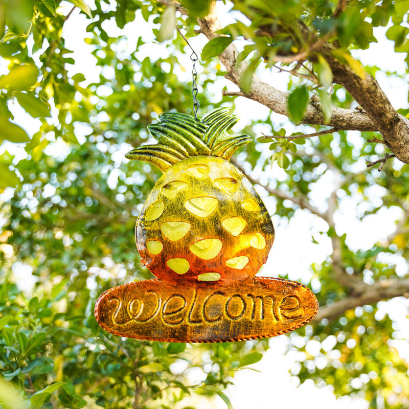 菠萝风铃挂饰铃铛挂件院子装饰家居饰品园装饰欢迎牌风铃,淘宝优惠券,粉丝福利购,淘宝优惠卷