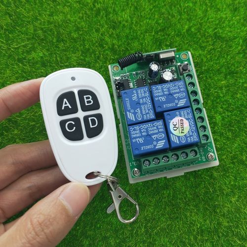 DC12V-24V4路无线数码遥控开关车灯喇叭车尾板升降机栅栏机电机开 - 图3