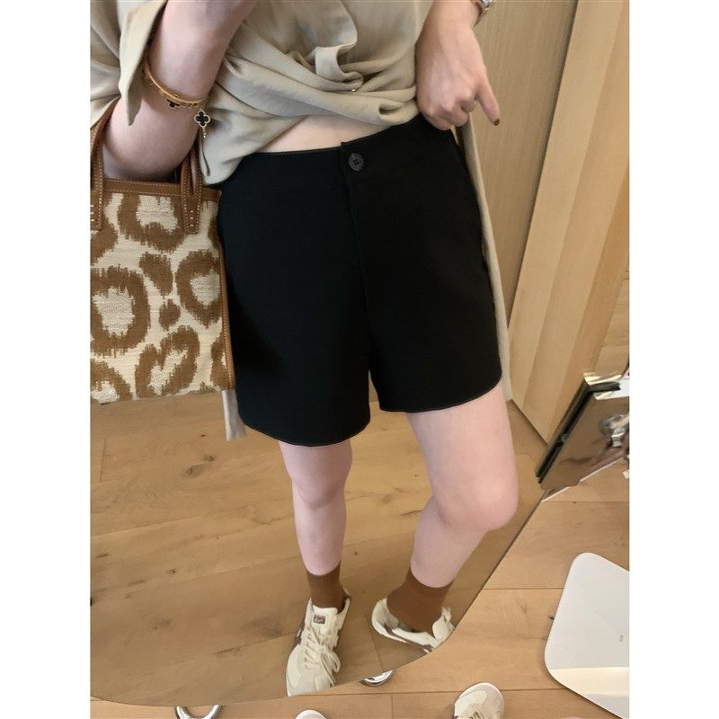 大码女装胖妹妹mm黑色高腰西装短裤夏季薄款宽松显瘦休闲裤200斤,淘宝优惠券,粉丝福利购,淘宝优惠卷