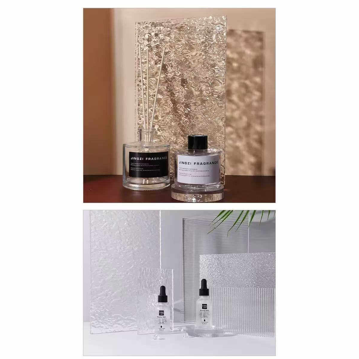 透明石头纹亚克力板水波纹有机玻璃广告屏风条纹板隔断异型加工,淘宝优惠券,粉丝福利购,淘宝优惠卷