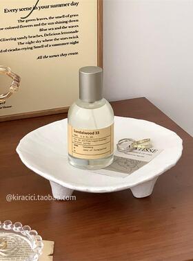 小众高级感复古陶瓷托盘摆件香薰首饰展示收纳盘玄关桌面置物盘