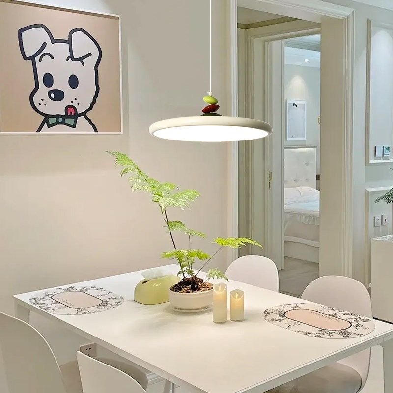 奶油风吊灯现代创意全光谱LD吧台个性飞碟餐桌灯gd,淘宝优惠券,粉丝福利购,淘宝优惠卷