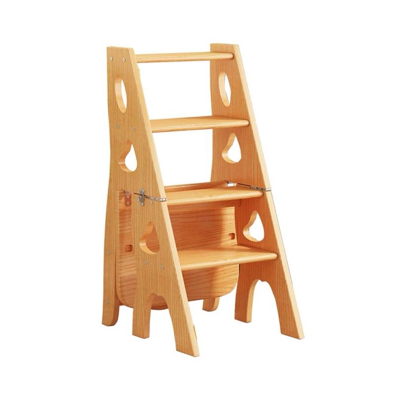 梯家用实木梯子椅子两用梯子凳四步梯凳实木梯,淘宝优惠券,粉丝福利购,淘宝优惠卷